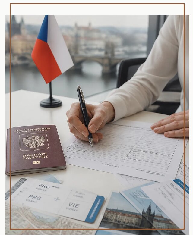 Оформление визы в Чехию под ключ для поездки в Кургане